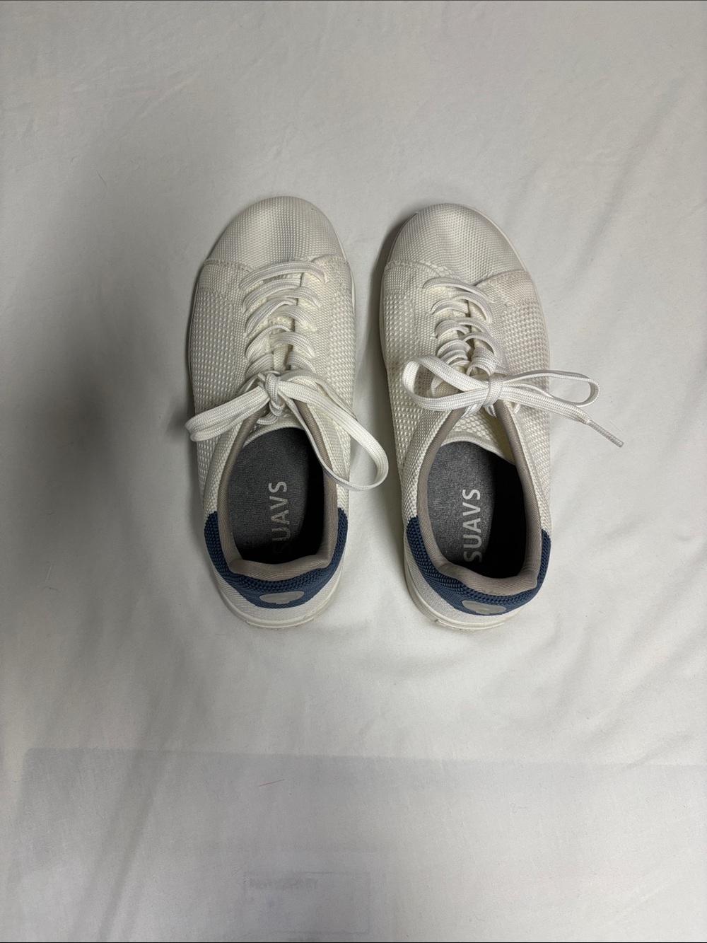 SUAVS White Knit Sneakers Women’s 10 Men’s 8 EU 41 Blue Lightweight